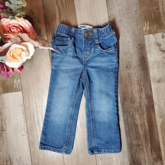 Old Navy Other - Old Navy Straight Fit Dark Wash Faded Blue Jeans Toddler Boy Size 2T NWOT